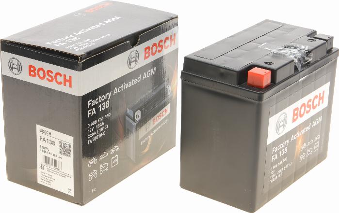 BOSCH 0 986 FA1 380 - Стартерна акумуляторна батарея, АКБ autocars.com.ua