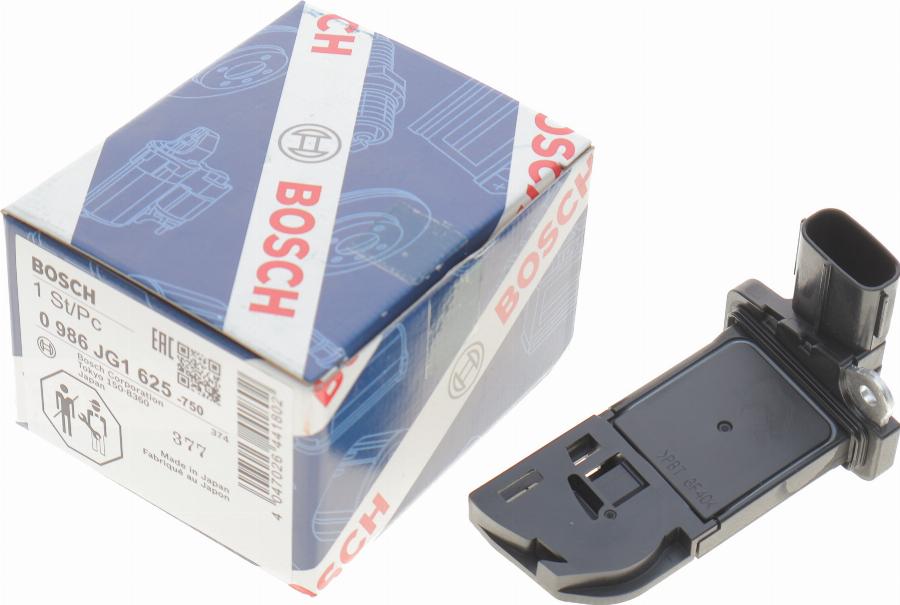 BOSCH 0 986 JG1 625 - Датчик потока, массы воздуха avtokuzovplus.com.ua