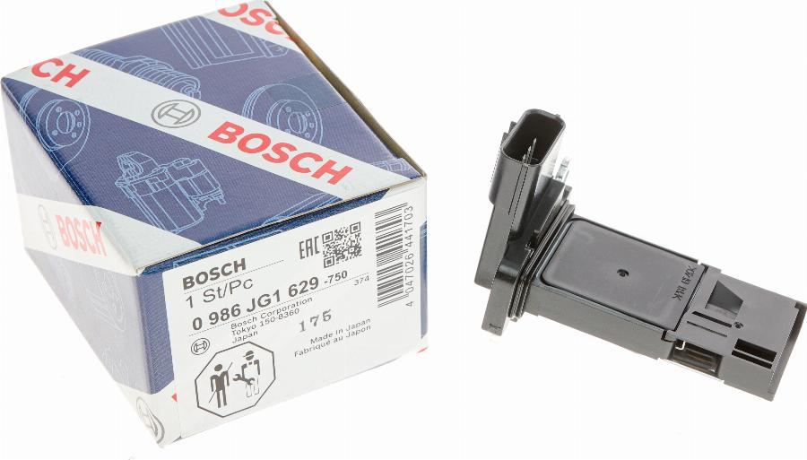 BOSCH 0 986 JG1 629 - Датчик потоку, маси повітря autocars.com.ua