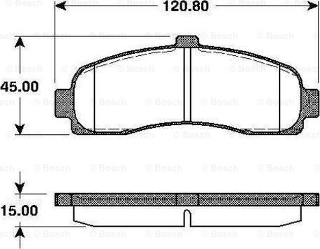 BOSCH 0 986 TB2 239 - Гальмівні колодки, дискові гальма autocars.com.ua