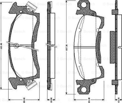 BOSCH 0 986 TB2 269 - Гальмівні колодки, дискові гальма autocars.com.ua