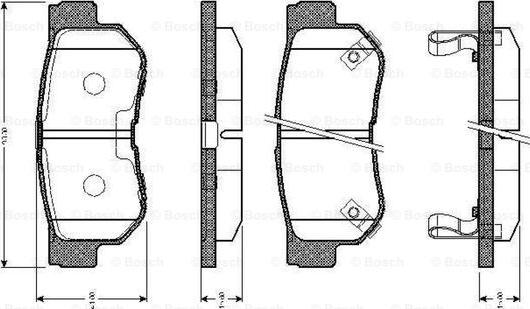 BOSCH 0 986 TB2 370 - Гальмівні колодки, дискові гальма autocars.com.ua