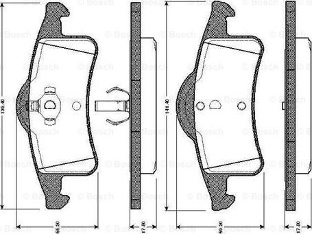 BOSCH 0 986 TB2 373 - Гальмівні колодки, дискові гальма autocars.com.ua