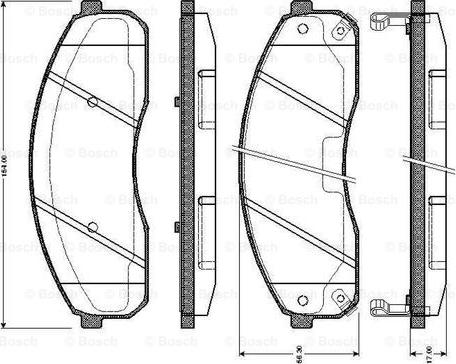 BOSCH 0 986 TB2 394 - Гальмівні колодки, дискові гальма autocars.com.ua