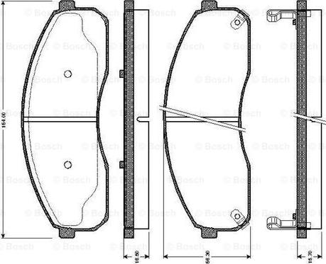 BOSCH 0 986 TB2 395 - Гальмівні колодки, дискові гальма autocars.com.ua