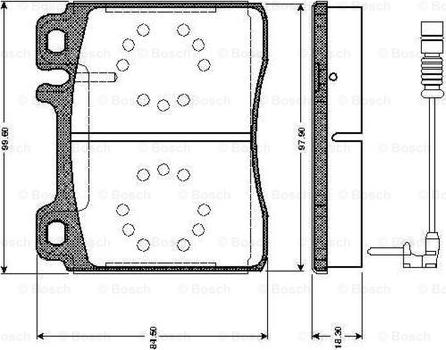 BOSCH 0 986 TB2 687 - Тормозные колодки, дисковые, комплект avtokuzovplus.com.ua