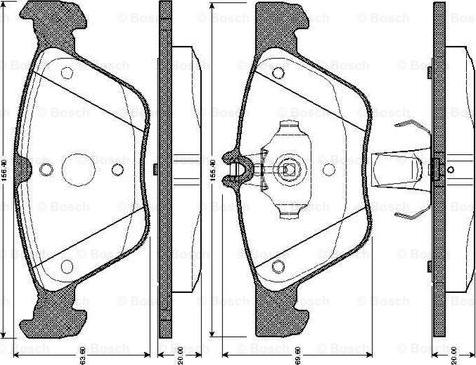 BOSCH 0 986 TB2 748 - Гальмівні колодки, дискові гальма autocars.com.ua