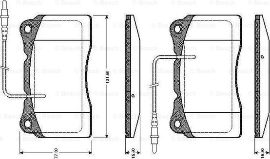 BOSCH 0 986 TB2 771 - Гальмівні колодки, дискові гальма autocars.com.ua