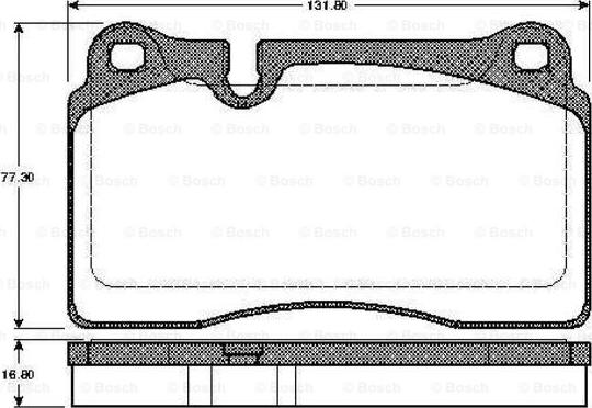 BOSCH 0 986 TB2 931 - Тормозные колодки, дисковые, комплект avtokuzovplus.com.ua