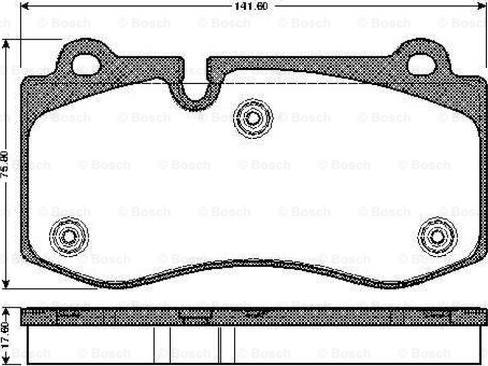 BOSCH 0 986 TB2 932 - Тормозные колодки, дисковые, комплект avtokuzovplus.com.ua