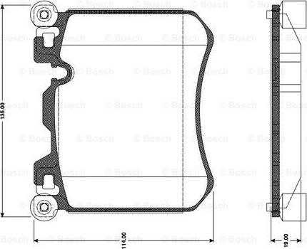 BOSCH 0 986 TB3 099 - Гальмівні колодки, дискові гальма autocars.com.ua