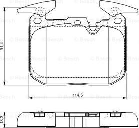 BOSCH 0 986 TB3 211 - Тормозные колодки, дисковые, комплект avtokuzovplus.com.ua