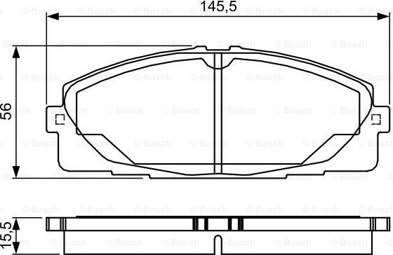 BOSCH 0 986 TB3 214 - Гальмівні колодки, дискові гальма autocars.com.ua