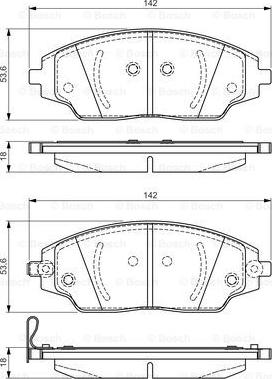 BOSCH 0 986 TB3 229 - Тормозные колодки, дисковые, комплект avtokuzovplus.com.ua