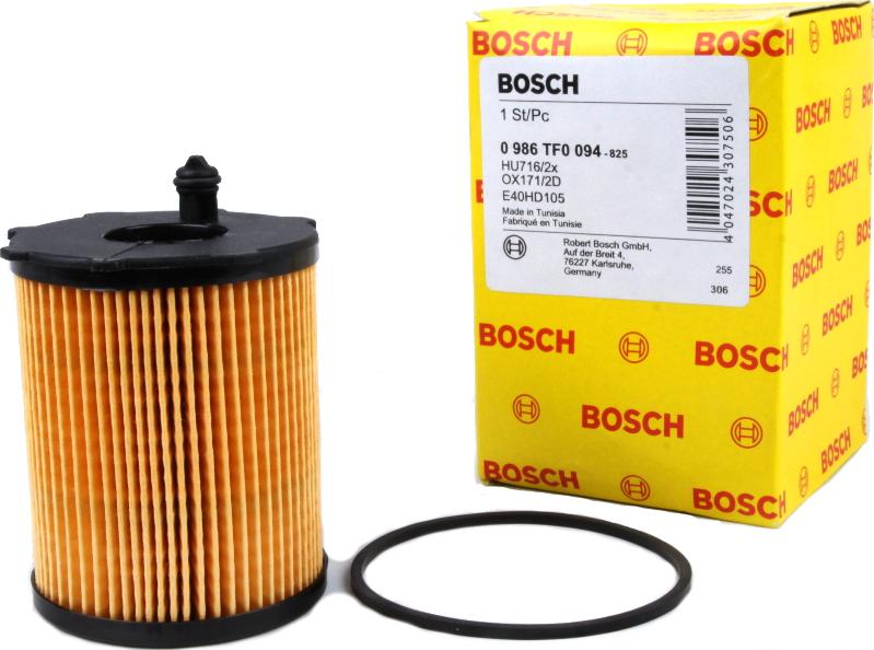 BOSCH 0 986 TF0 094 - Масляный фильтр avtokuzovplus.com.ua