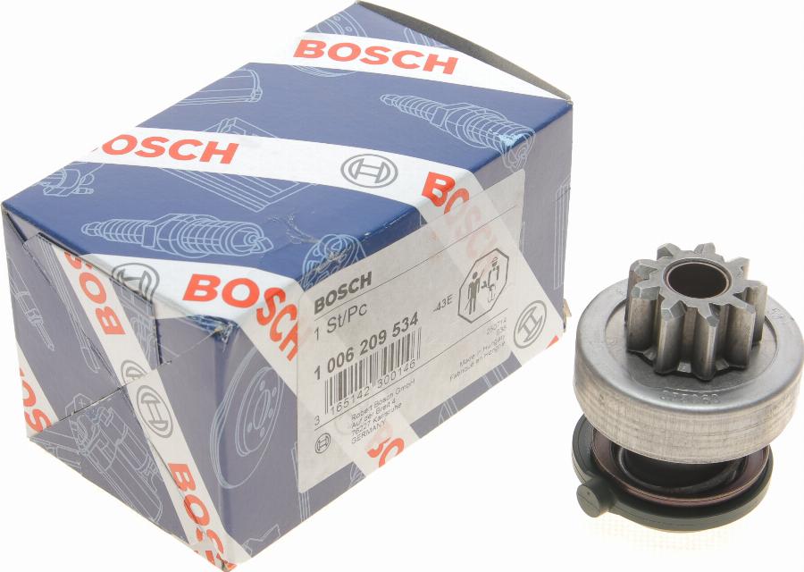 BOSCH 1 006 209 534 - Ведущая шестерня, стартер avtokuzovplus.com.ua