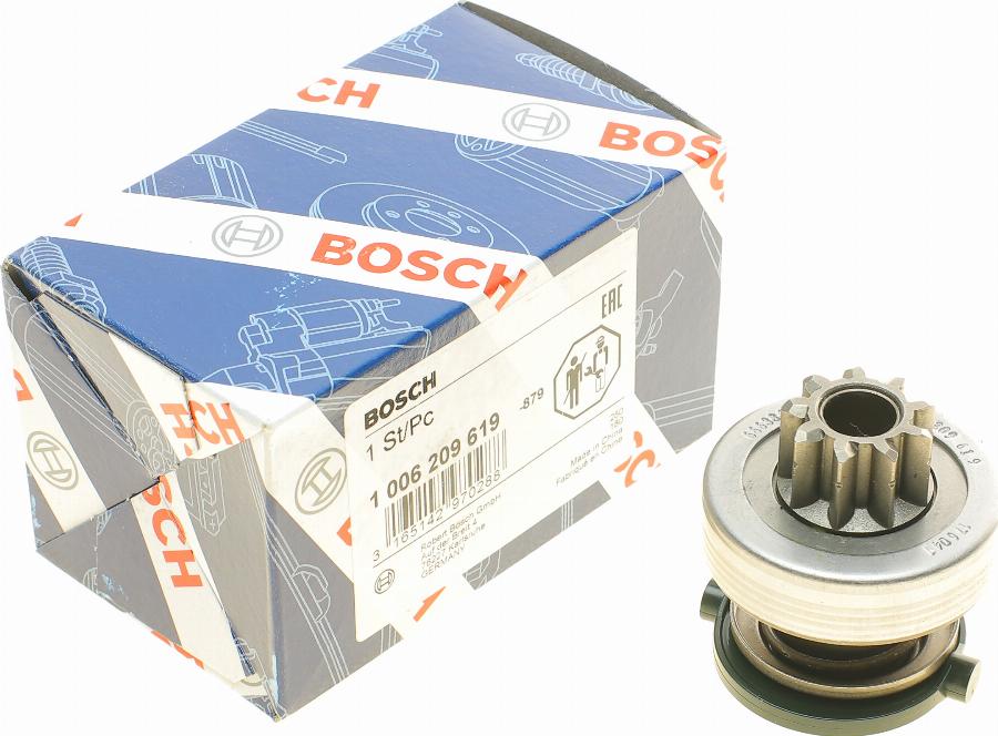 BOSCH 1 006 209 619 - Ведущая шестерня, стартер avtokuzovplus.com.ua