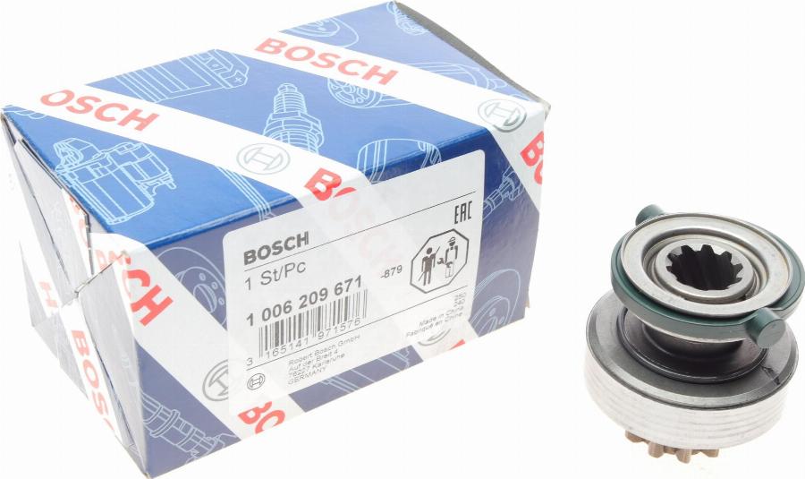 BOSCH 1 006 209 671 - Ведущая шестерня, стартер avtokuzovplus.com.ua