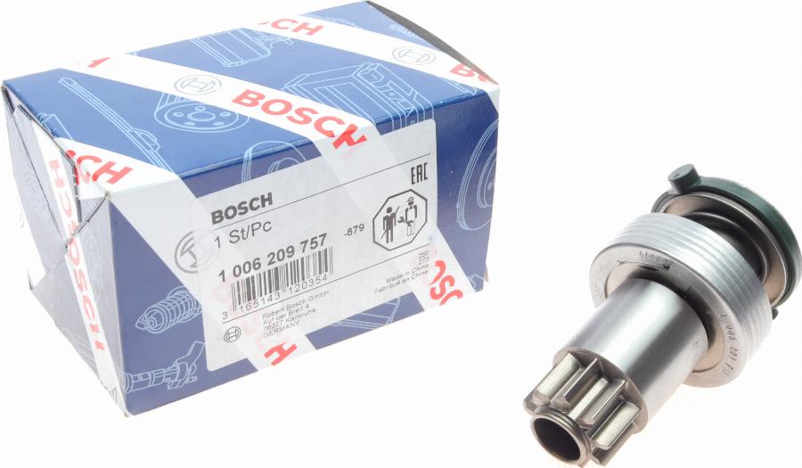 BOSCH 1 006 209 757 - Провідна шестерня, стартер autocars.com.ua