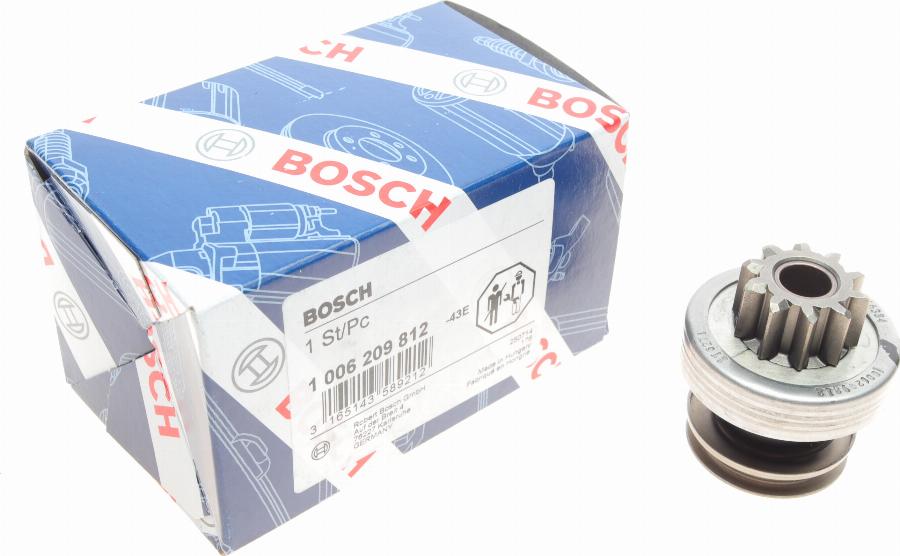 BOSCH 1 006 209 812 - Ведущая шестерня, стартер avtokuzovplus.com.ua