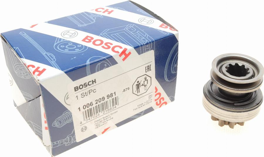 BOSCH 1 006 209 981 - Провідна шестерня, стартер autocars.com.ua