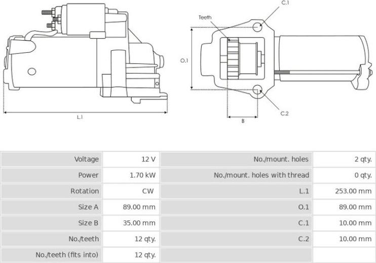 BOSCH 1115088 - Стартер autodnr.net