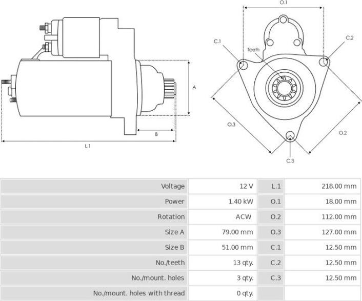 BOSCH 1177012 - Стартер autodnr.net