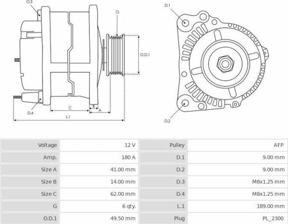 BOSCH 121715042 - Генератор autodnr.net