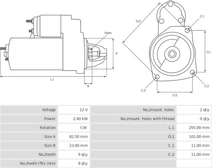 BOSCH 1223016 - Стартер autodnr.net