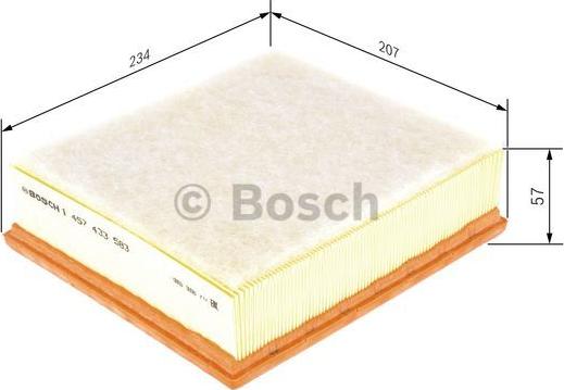 BOSCH 1 457 433 583 - Воздушный фильтр avtokuzovplus.com.ua