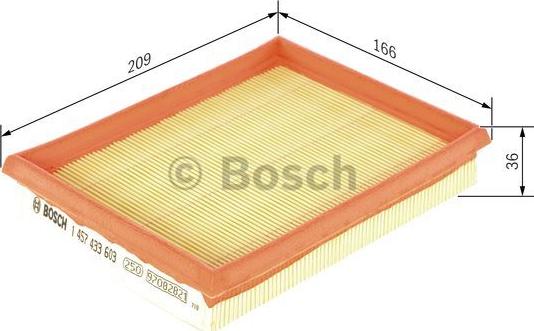 BOSCH 1 457 433 603 - Воздушный фильтр avtokuzovplus.com.ua