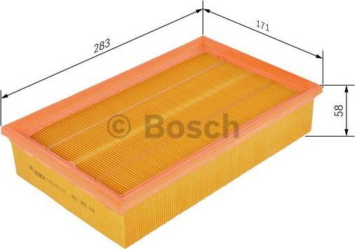 BOSCH 1 457 433 607 - Воздушный фильтр avtokuzovplus.com.ua