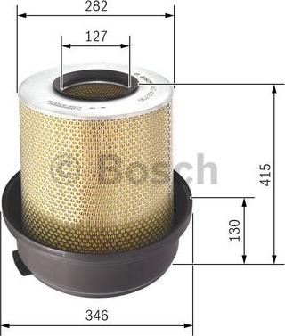 BOSCH 1 457 433 730 - Воздушный фильтр autodnr.net