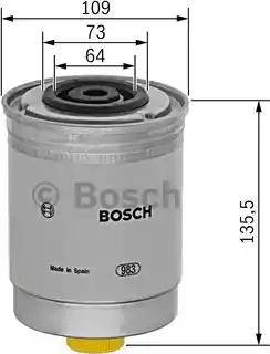 BOSCH 1 457 434 186 - Паливний фільтр autocars.com.ua