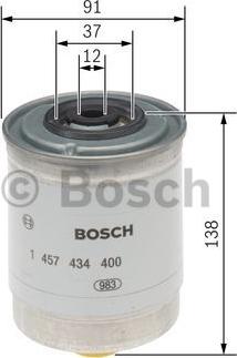 BOSCH 1 457 434 400 - Паливний фільтр autocars.com.ua