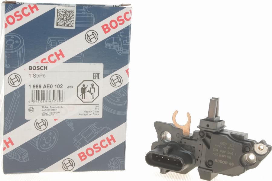 BOSCH 1 986 AE0 102 - Регулятор напряжения, генератор avtokuzovplus.com.ua