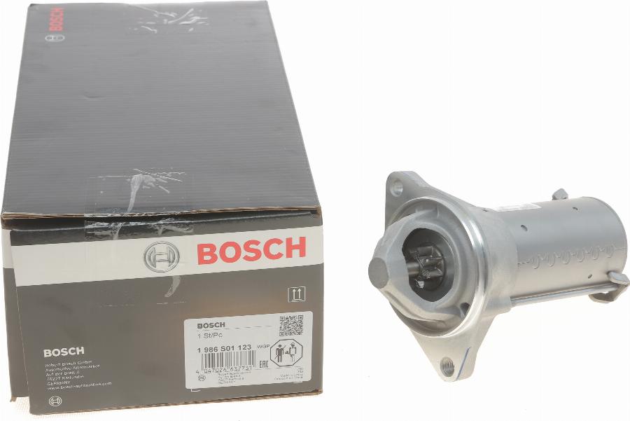 BOSCH 1 986 S01 123 - Стартер avtokuzovplus.com.ua