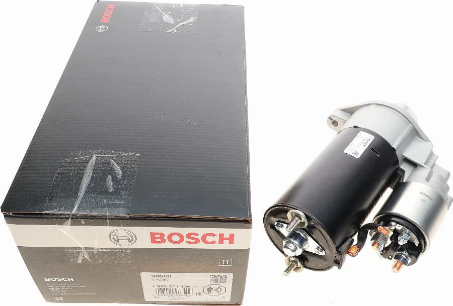 BOSCH 1 986 S01 136 - Стартер autocars.com.ua