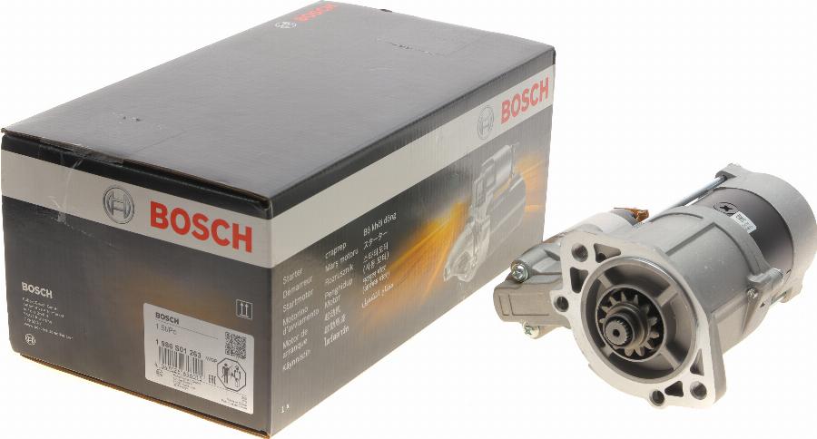 BOSCH 1 986 S01 263 - Стартер autocars.com.ua