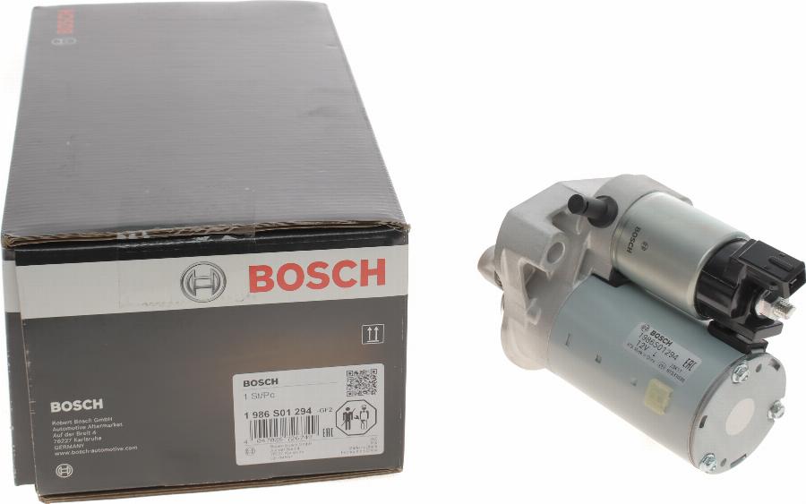 BOSCH 1 986 S01 294 - Стартер avtokuzovplus.com.ua