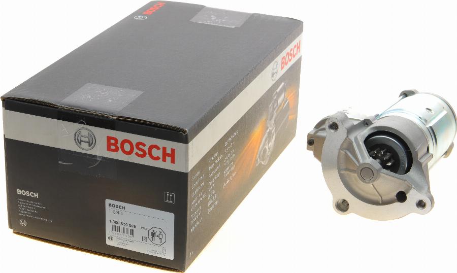 BOSCH 1 986 S10 069 - Стартер autocars.com.ua