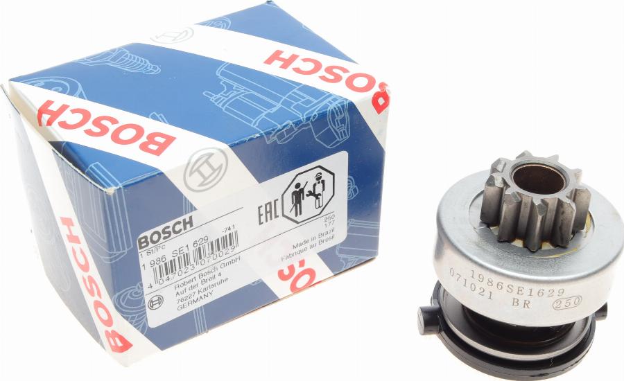 BOSCH 1 986 SE1 629 - Ведущая шестерня, стартер avtokuzovplus.com.ua