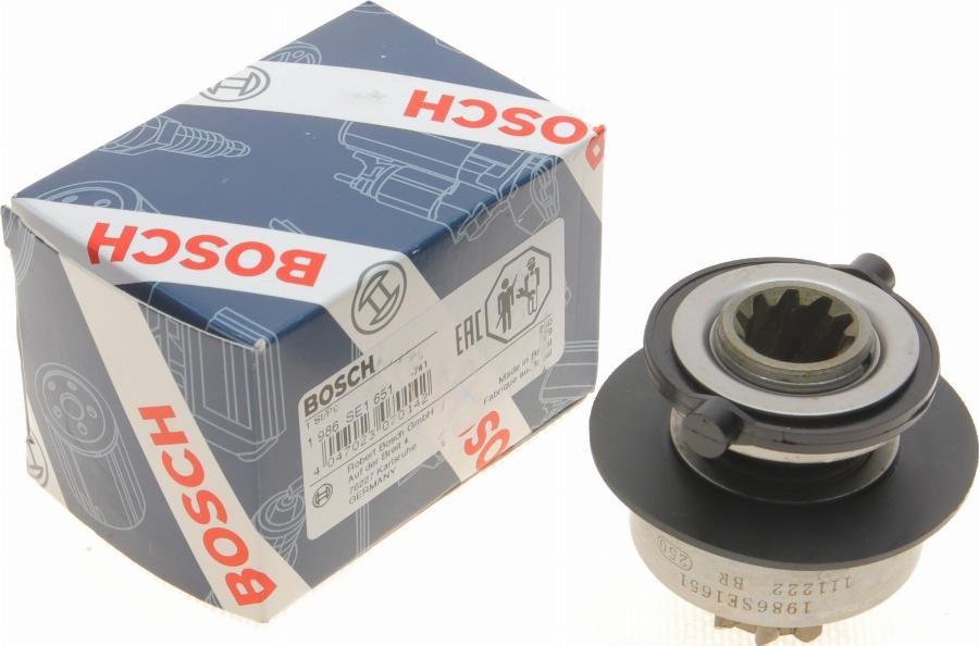 BOSCH 1 986 SE1 651 - Ведущая шестерня, стартер avtokuzovplus.com.ua