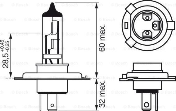 BOSCH 1 987 301 106 - Лампа накаливания autodnr.net