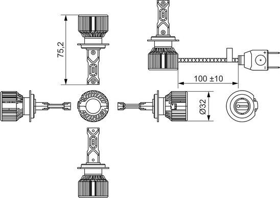 BOSCH 1 987 301 567 - Лампа накаливания, фара дальнего света avtokuzovplus.com.ua