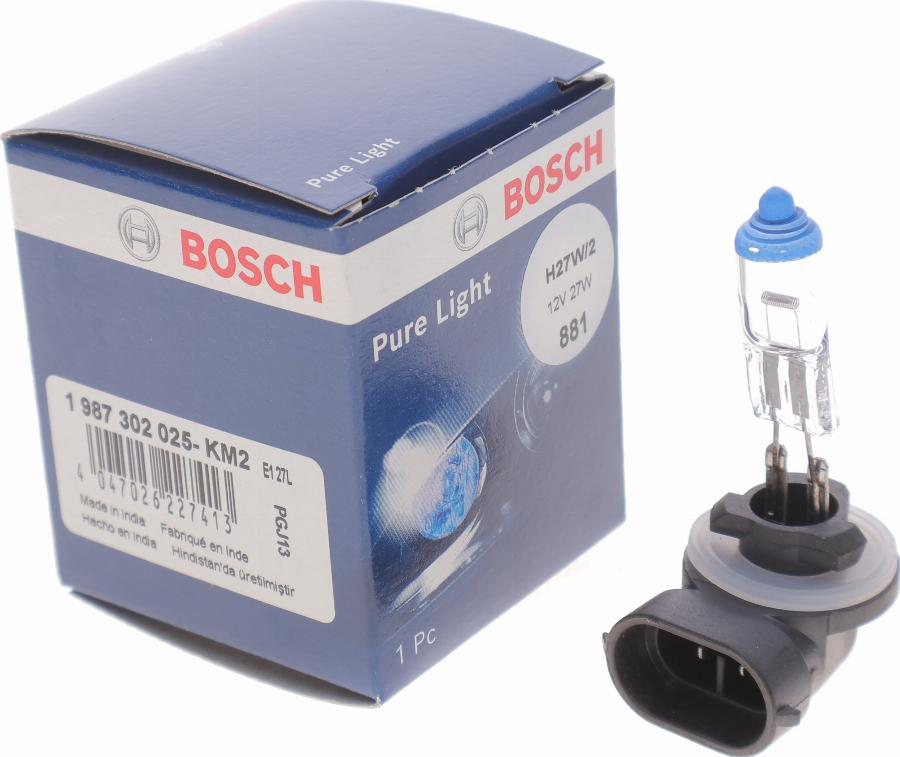 BOSCH 1 987 302 025 - Лампа накаливания, противотуманная фара avtokuzovplus.com.ua