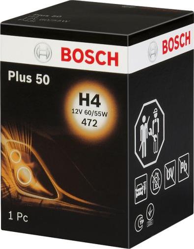 BOSCH 1 987 302 049 - Лампа розжарювання, фара дальнього світла autocars.com.ua