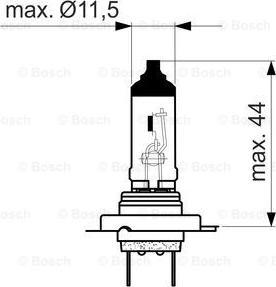 BOSCH 1 987 302 091 - Лампа накаливания, основная фара avtokuzovplus.com.ua