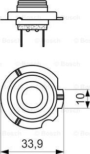 BOSCH 1 987 302 091 - Лампа накаливания, основная фара avtokuzovplus.com.ua