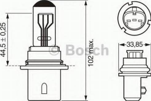BOSCH 1 987 302 151 - Лампа розжарювання, освітлення щитка приладів autocars.com.ua